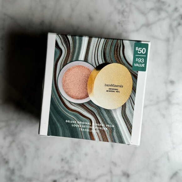 bareMinerals Deluxe Original Mineral Veil Loose Setting Powder | NEW | HOLIDAY - Picture 2 of 7